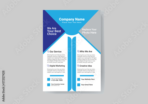 New business flyer design print ready
