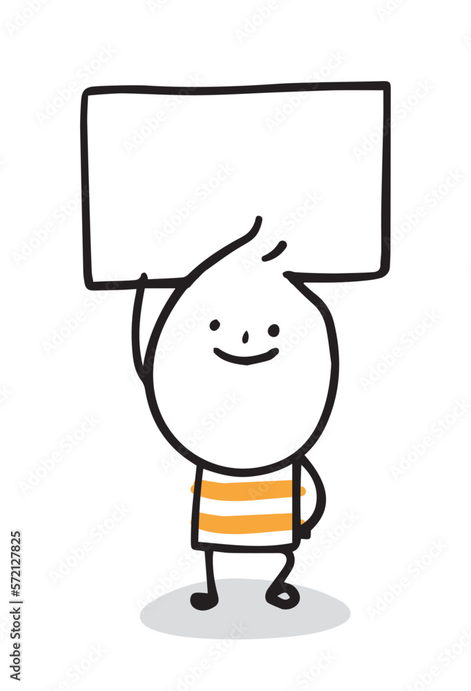 (Blank board orange) Collection of hand drawn business worker icons. Vector illustration. (Blank board orange) Collection of hand drawn business worker icons. Vector illustration.
