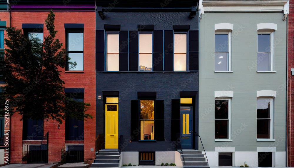 Obraz premium Baltimore Row House