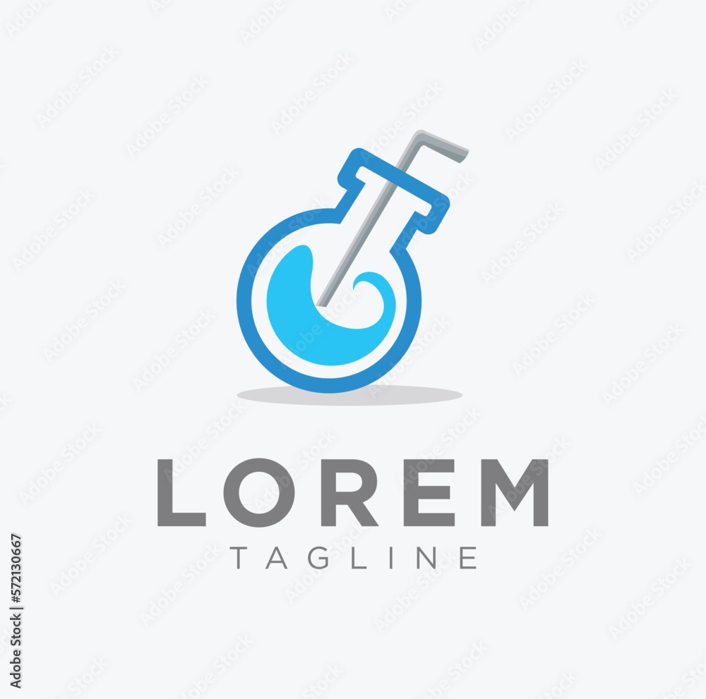 Drink Lab Cocktail logo design vector stock Drink Lab Cocktail logo design vector stock