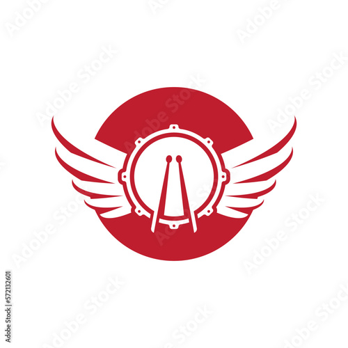 Drum logo images illustration