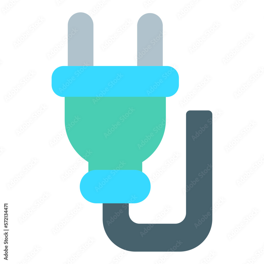 Plug flat icon Plug flat icon