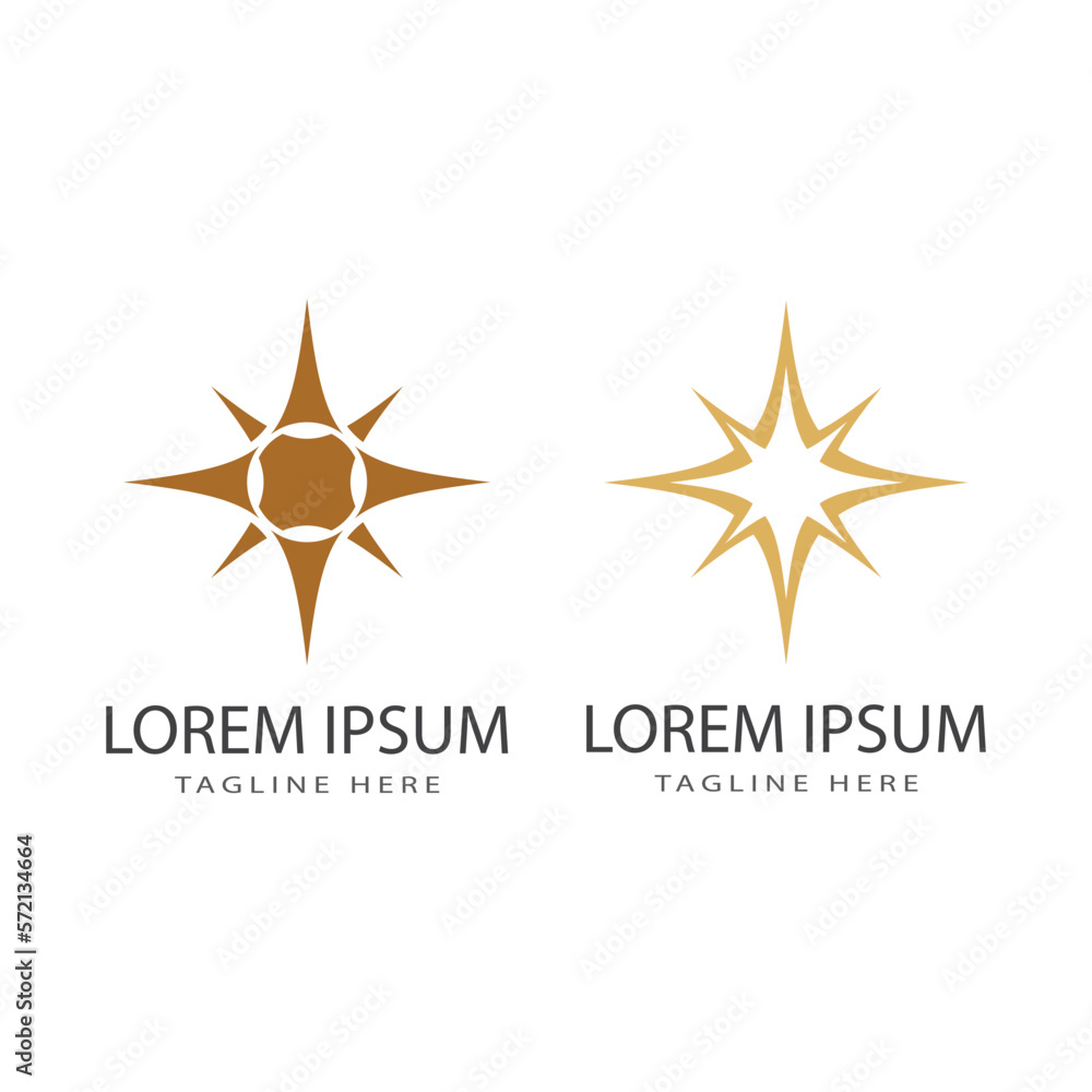 Fototapeta premium Star Logo illustration vector and symbol design