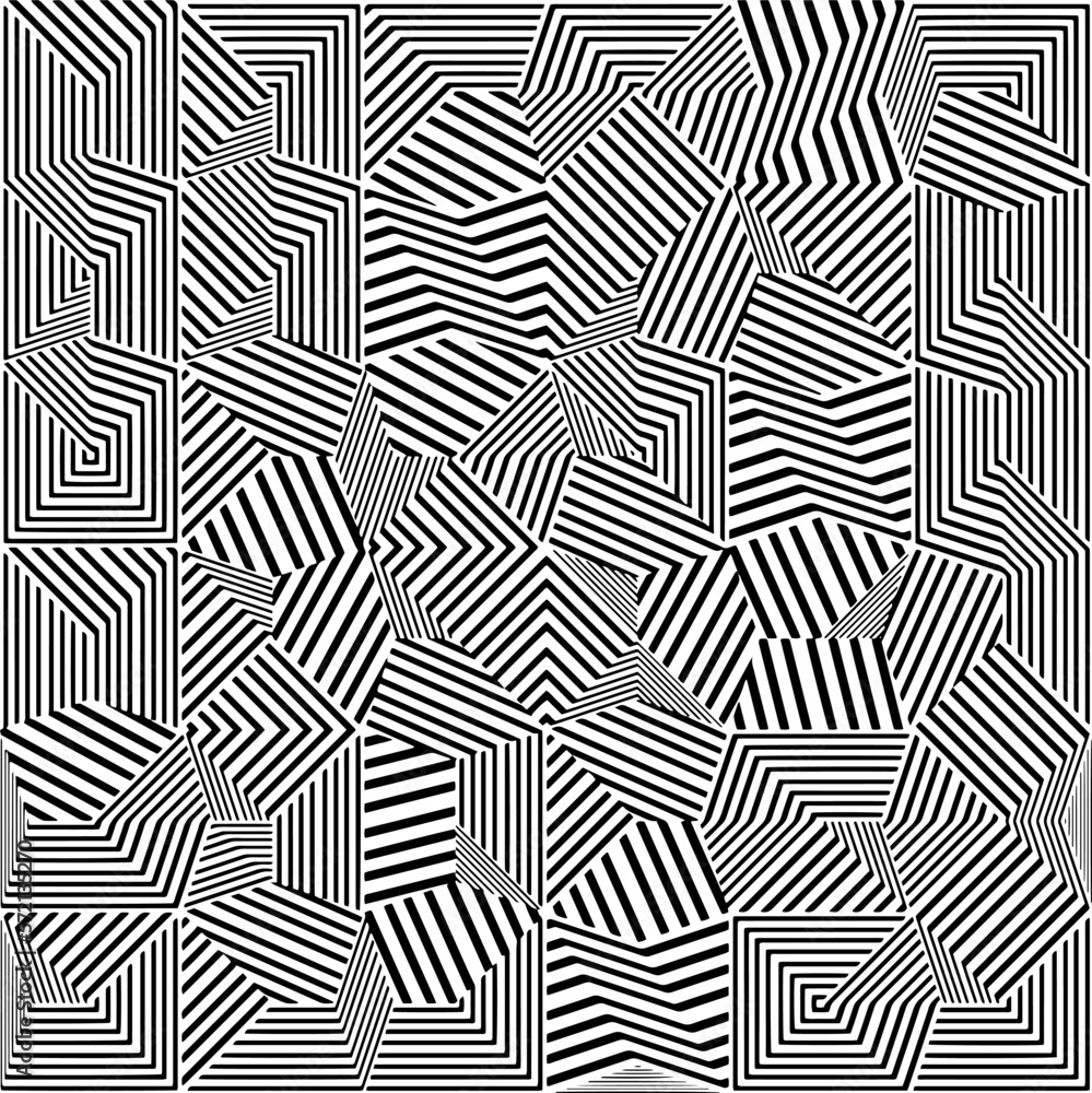 Abstract striped textured geometric pattern. Vector. Abstract striped textured geometric pattern. Vector.