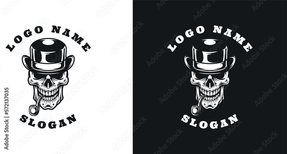 Skull Graphic Logo Design Skull Graphic Logo Design