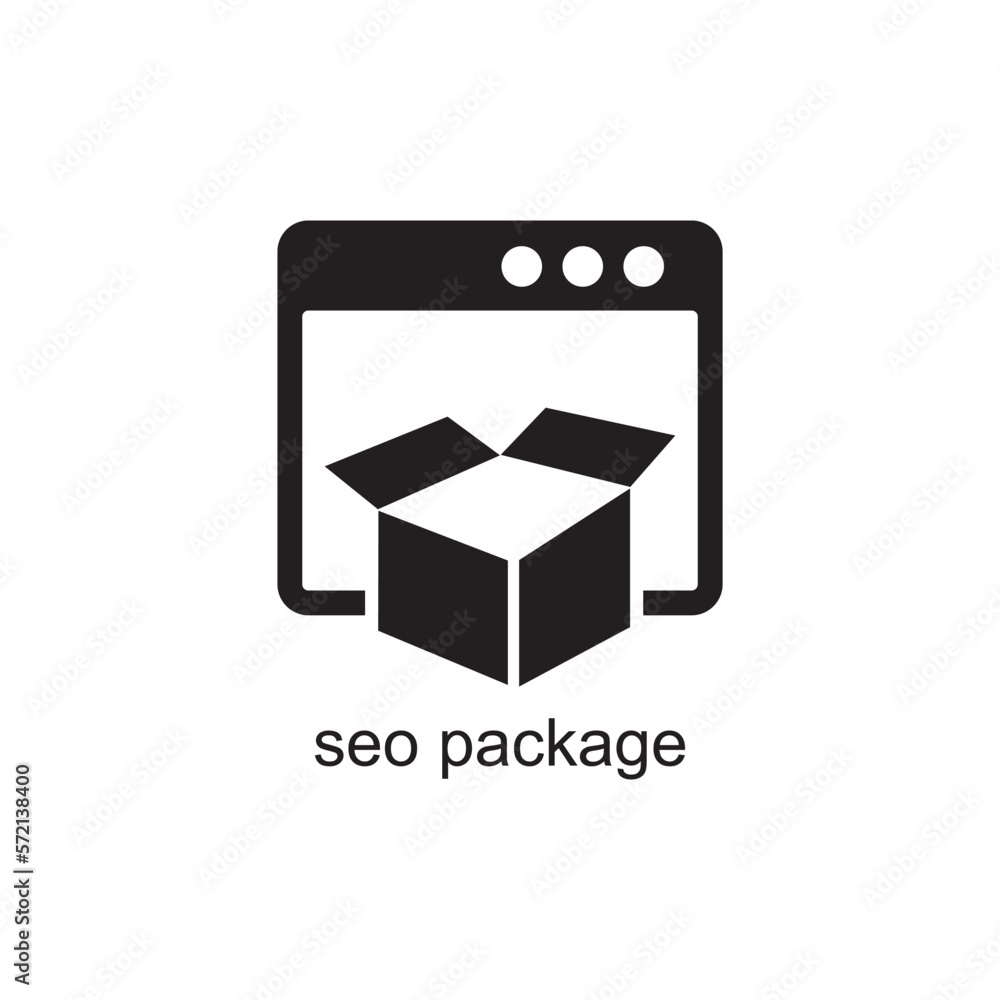 seo package icon , web management icon