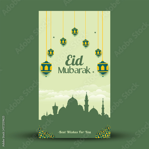 Eid Mubarak story design photo