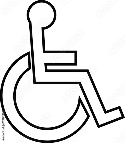 Handicap Symbol Icon Logo Handicapped Disability vector 