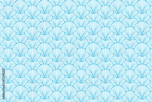 shell clamp blue abstract seamless pattern abstract template background decoration wallpaper design