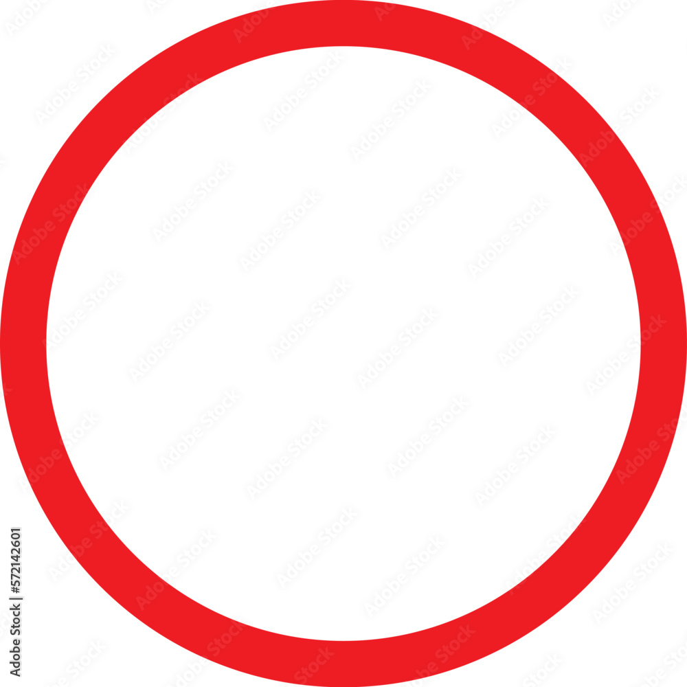 red circle frame icon Stock Vector | Adobe Stock
