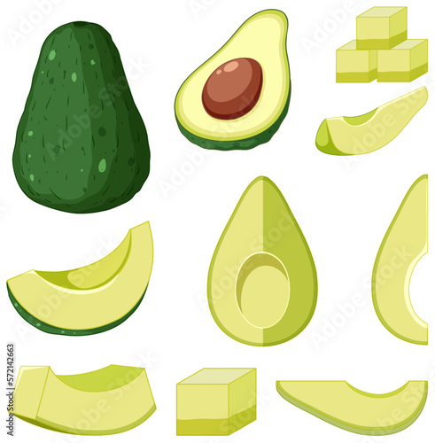 Avocado in whole diced or sliced pieces