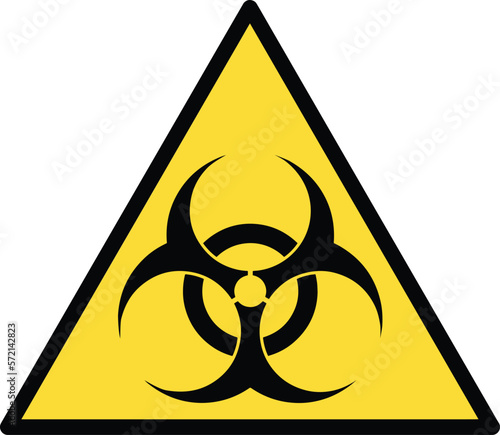 Biohazard Text Caution Warning Danger Sign Warning