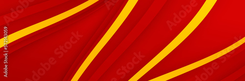 Free Download Elegant Red and Yellow Banner Background Design - Ideal for Presentations and Promotions - GFXLoad