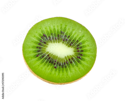 kiwi fruit slice on transparent png