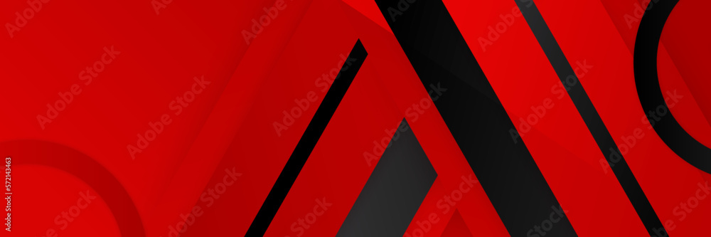Professional Red and Black Banner Background Vector Illustration for Your Marketing Needs