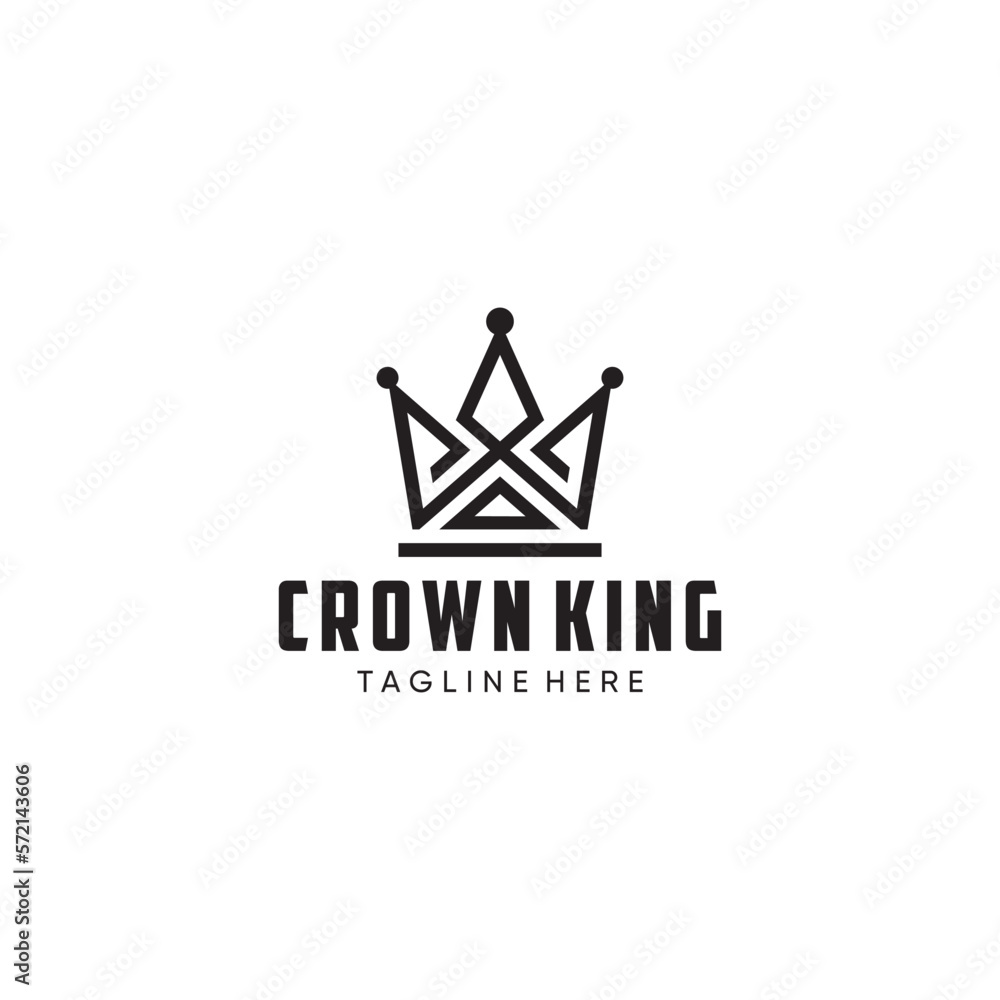 Fototapeta premium LUXURY CROWN VECTOR LOGO ILLUSTRATION