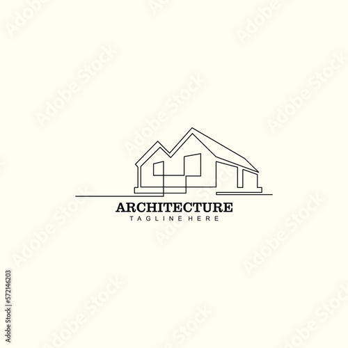 Architecture logo design with unique concept