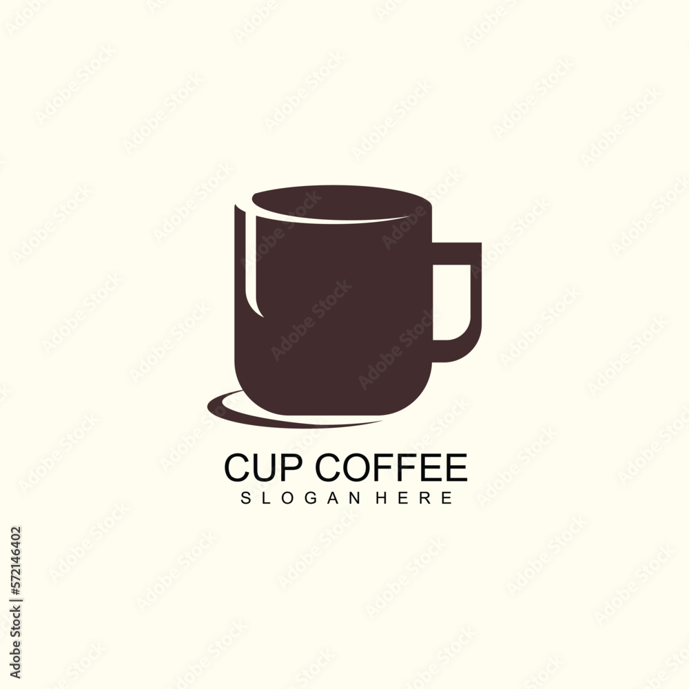 Logo with international coffee day concept design for branding and marketing watercolor Logo with international coffee day concept design for branding and marketing watercolor