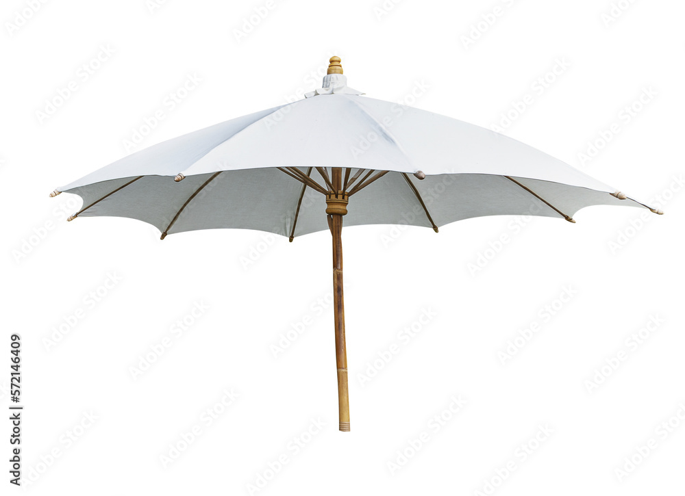 White beach umbrella - obrazy, fototapety, plakaty 