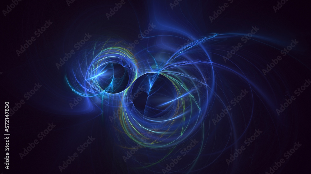 Fototapeta premium 3D rendering abstract colorful fractal light background 