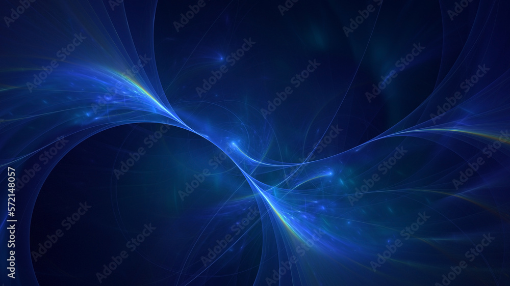 3D rendering abstract multicolor fractal light background