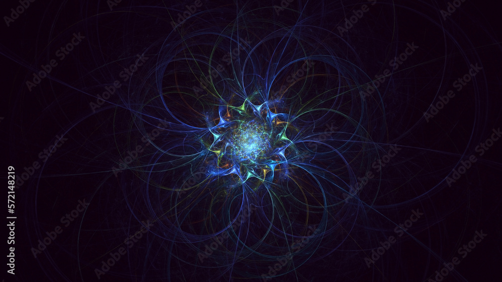 3D rendering abstract round light background 3D rendering abstract round light background