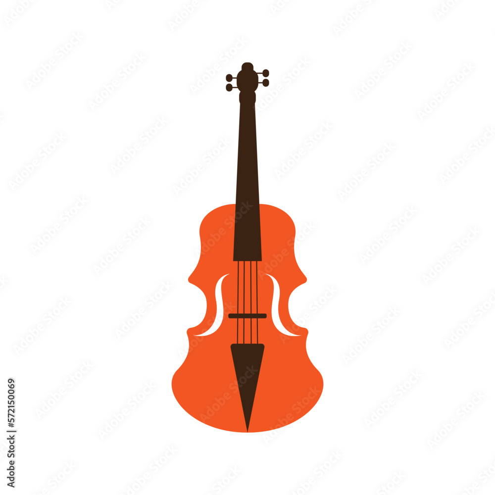 Fototapeta premium Violin logo images illustration