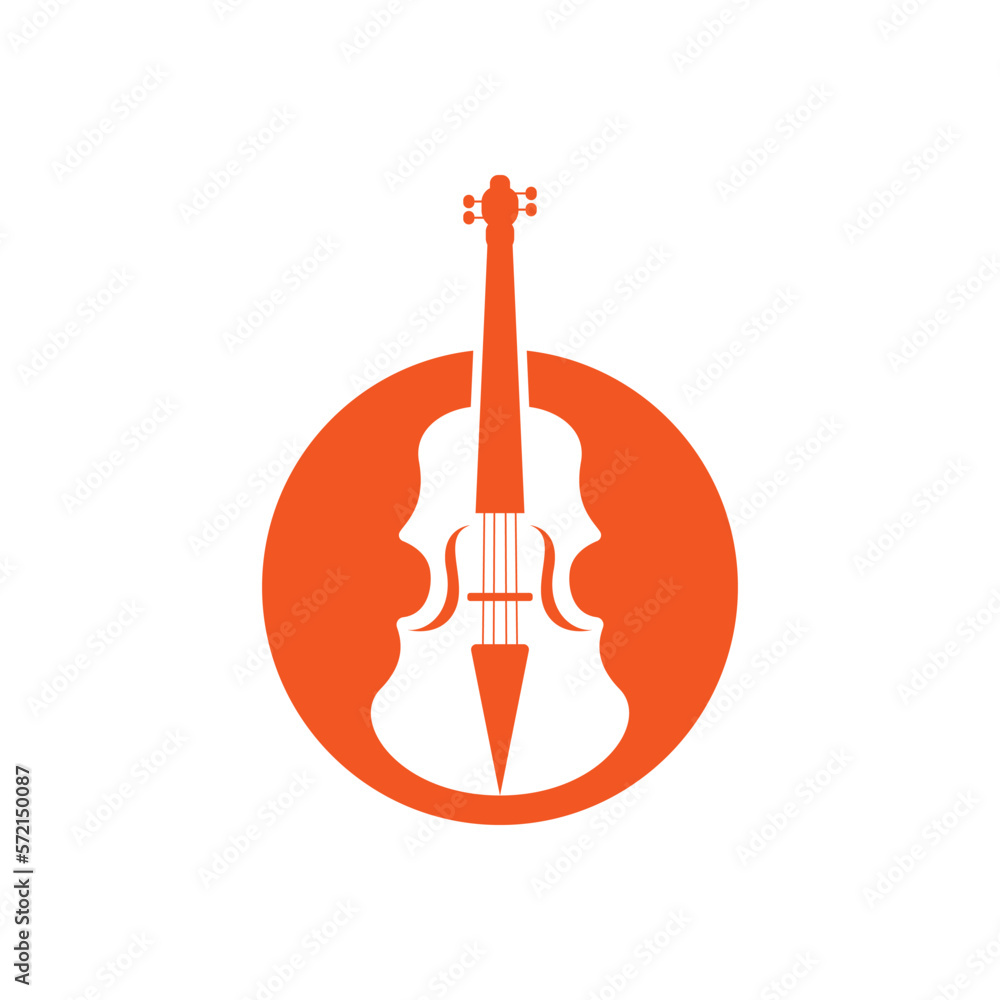 Violin logo images illustration