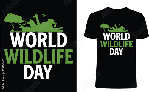 world wildlife dat t-shirt design 