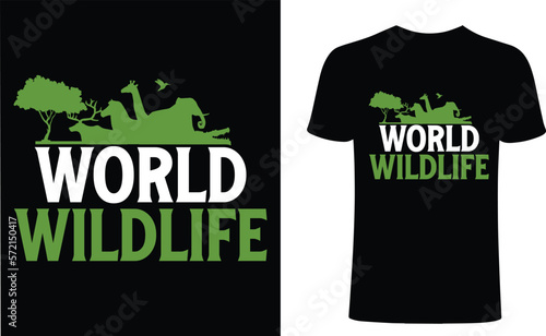 world wildlife dat t-shirt design 