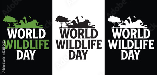 world wildlife dat t-shirt design 