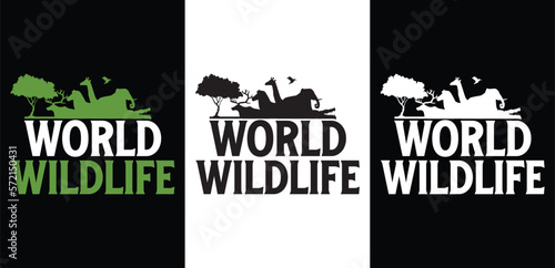 world wildlife dat t-shirt design 