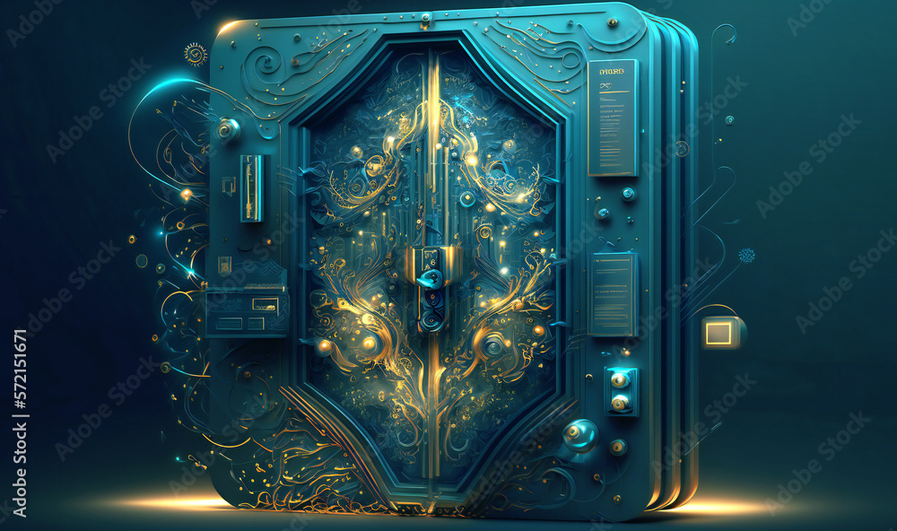 Fototapeta premium Exploring the potential impact of quantum computing on cryptography and cybersecurity