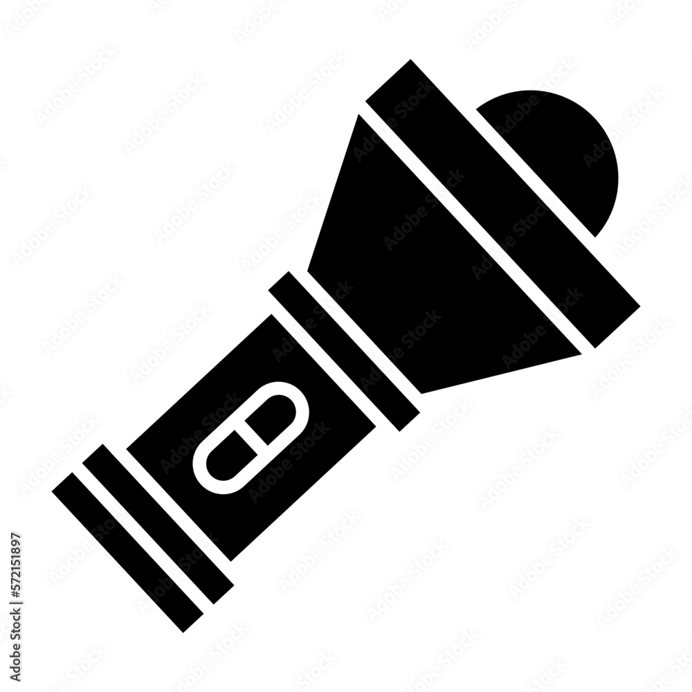 Vector Design Flashlight Icon Style Vector Design Flashlight Icon Style