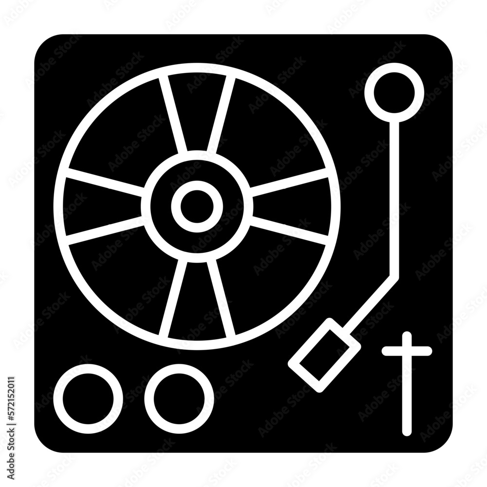 Vector Design Turn Table Icon Style Vector Design Turn Table Icon Style