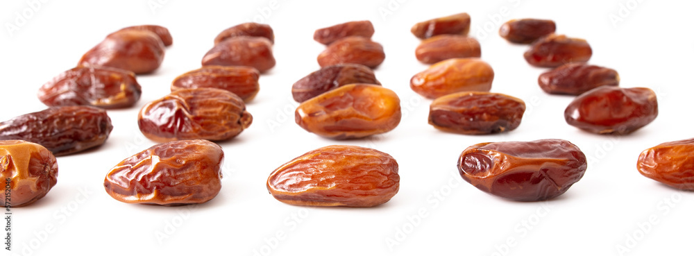 Dried dates isolated on white background. Dried dates isolated on white background.