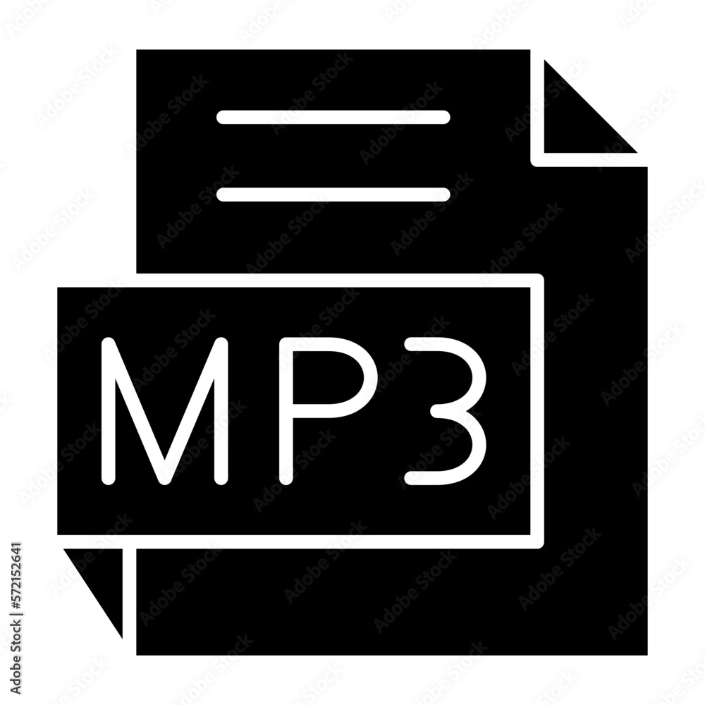 Vector Design MP3 Icon Style Vector Design MP3 Icon Style
