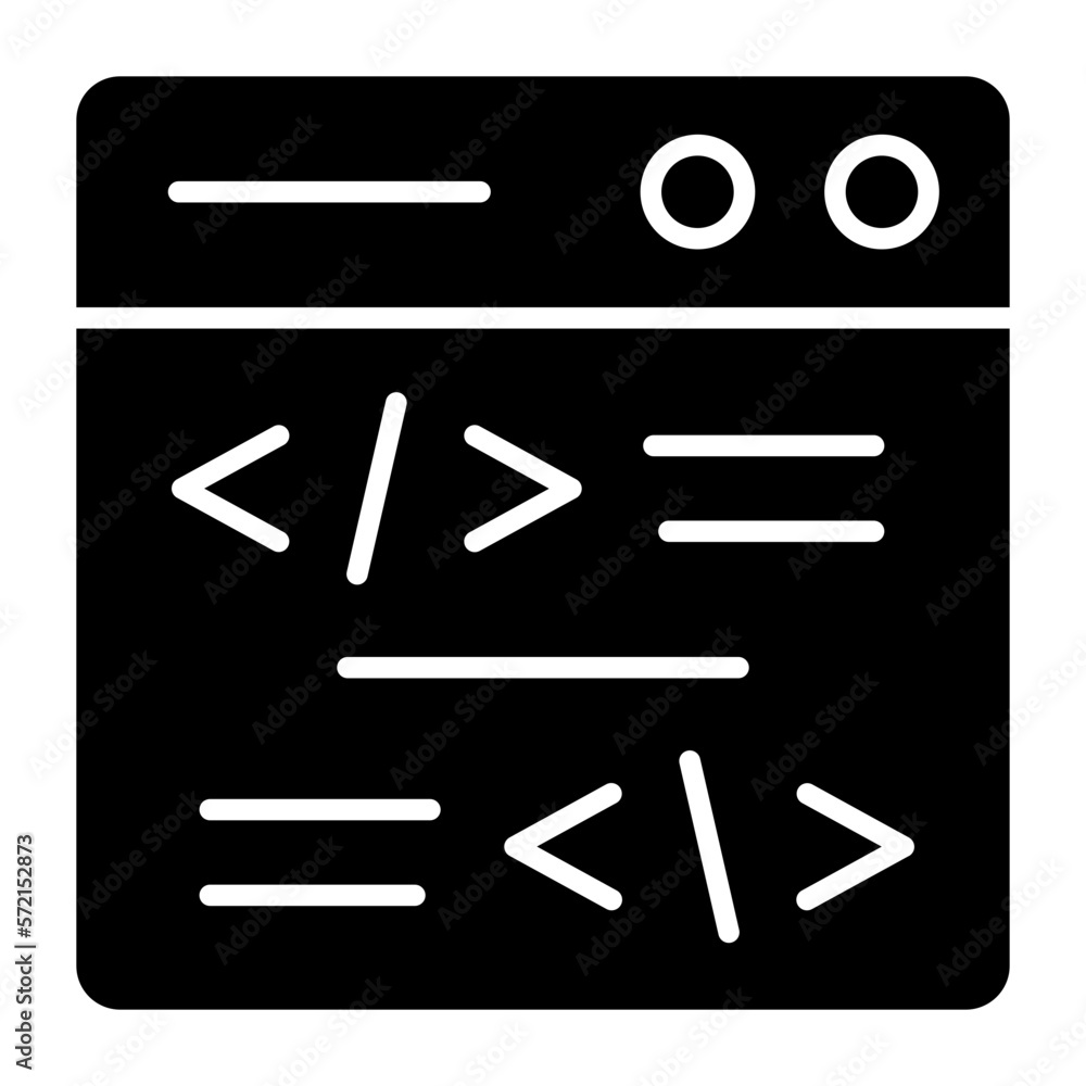 Vector Design Coding Icon Style Vector Design Coding Icon Style