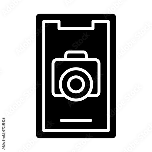 Vector Design Mobile Camera Icon Style