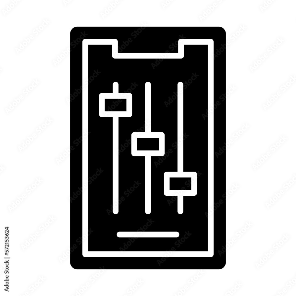 Vector Design Mobile Controls Icon Style Vector Design Mobile Controls Icon Style