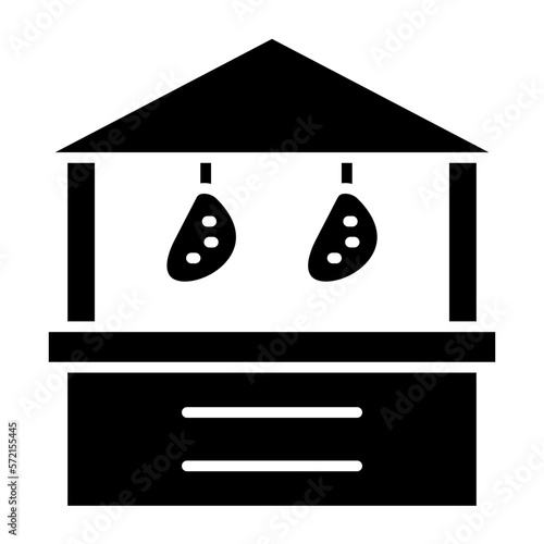 Vector Design Meat Stall Icon Style