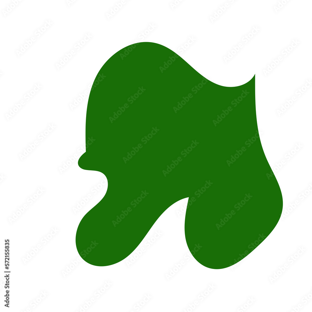 Green Abstract Blob Shapes