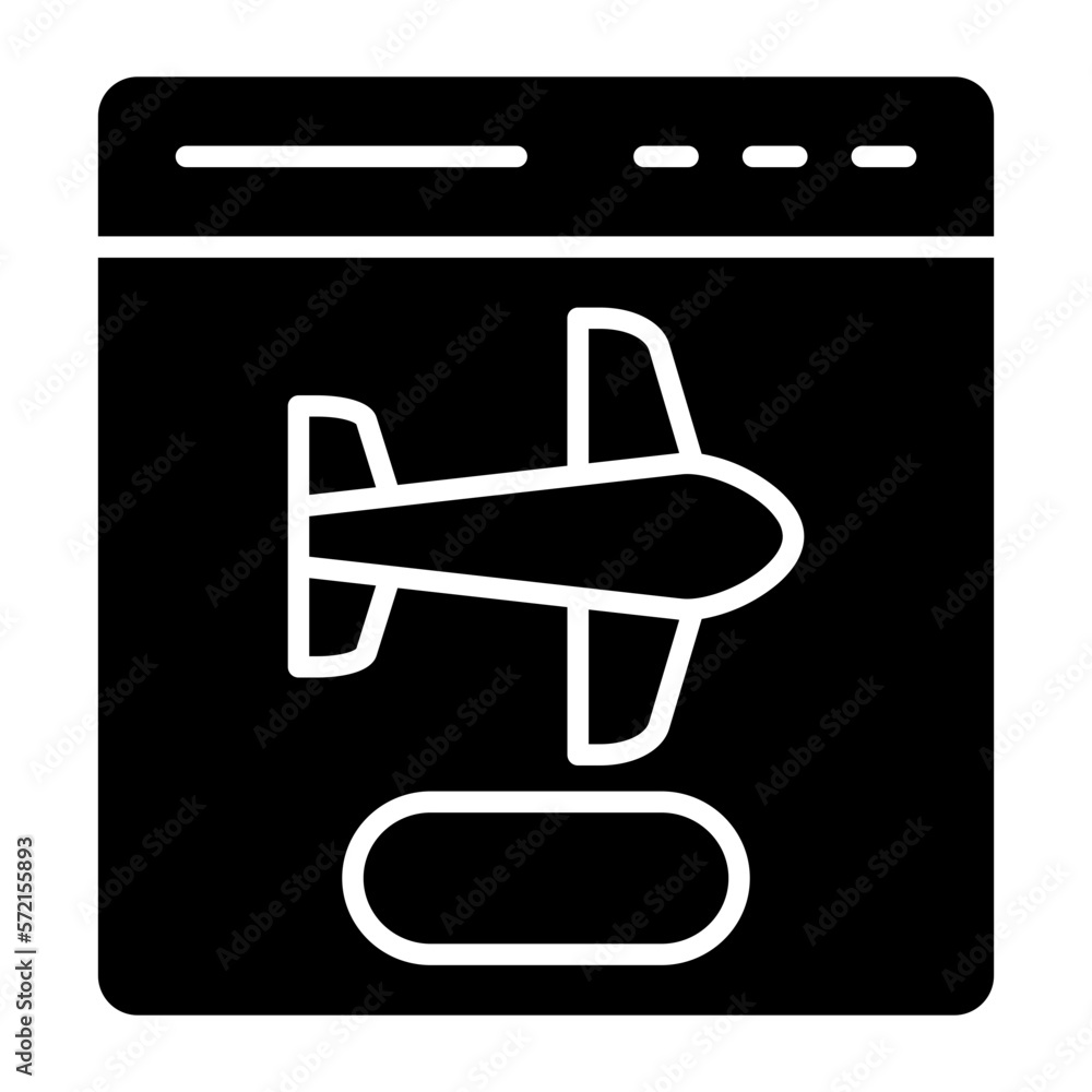 Obraz premium Vector Design Flight Booking Icon Style