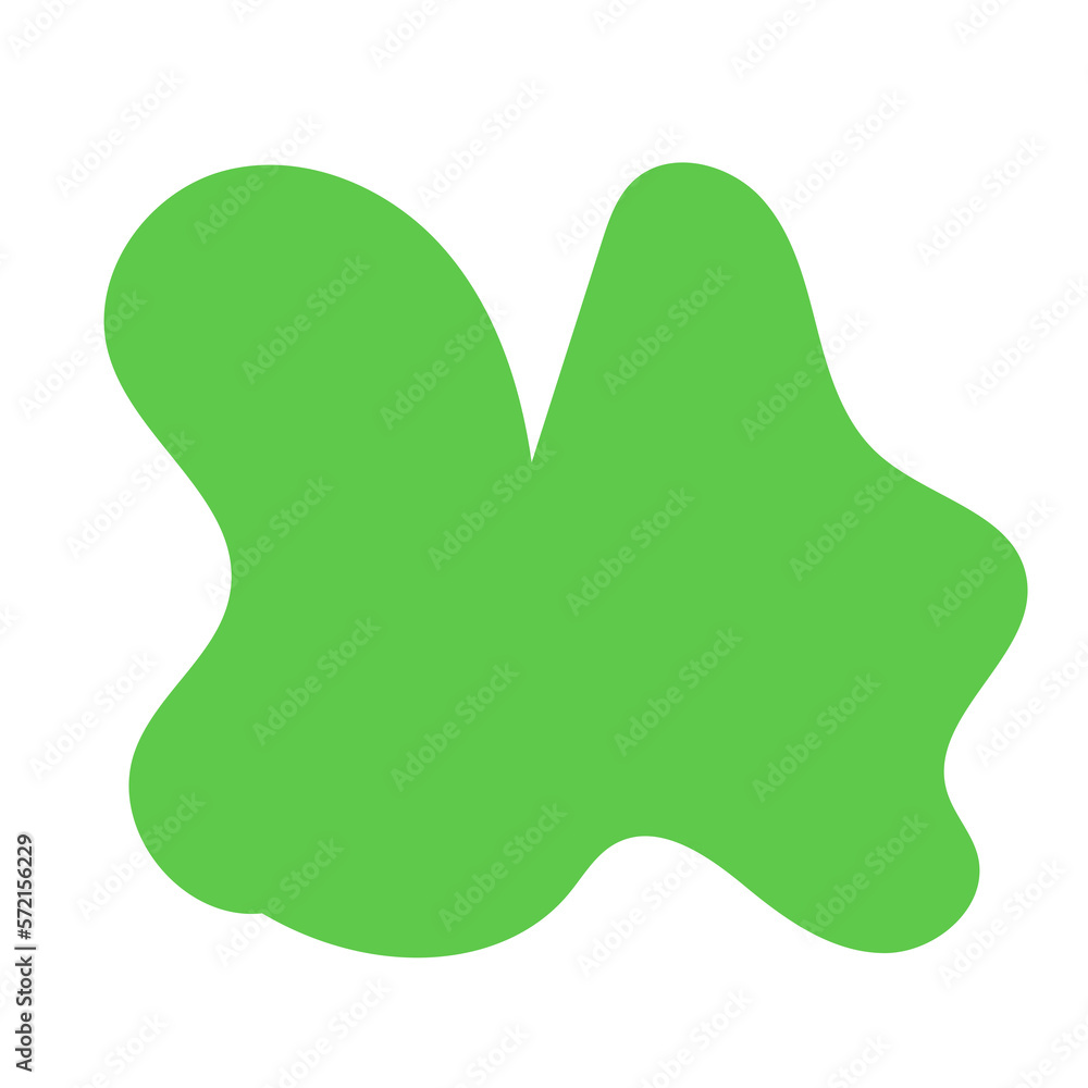 Green Abstract Blob Shapes Green Abstract Blob Shapes
