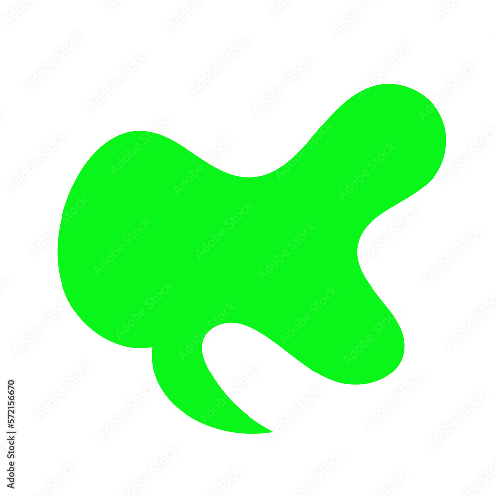 Green Abstract Blob Shapes Green Abstract Blob Shapes