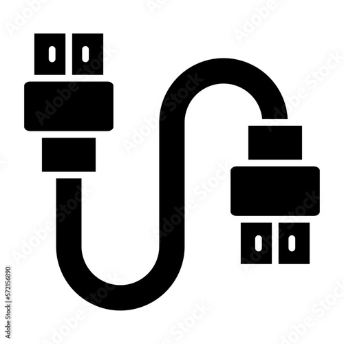 Vector Design Hdmi Cable Icon Style