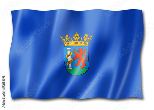 Badajoz province flag, Spain photo