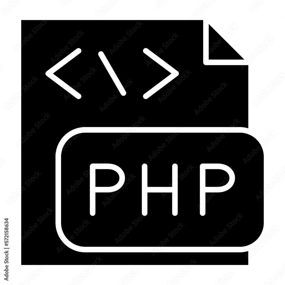 Vector Design PHP File Icon Style Vector Design PHP File Icon Style