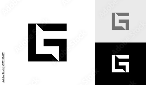 Letter LG or GL initial monogram logo design vector