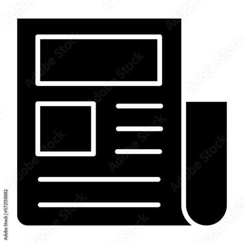 Vector Design Newspaper Icon Style